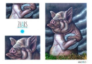 Graffiti Cerdo Zhars Azuqueca de Henares